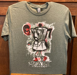 Boxing Moka Pot T-Shirt (Artist: Dan Grzeca)
